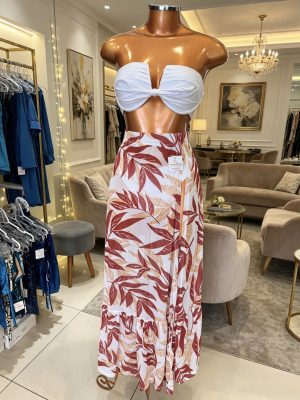 🌴 Saída de Praia Estampada Tule 10